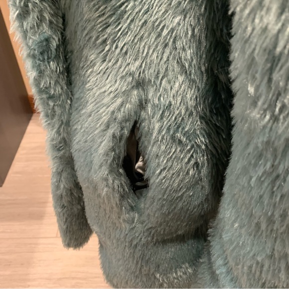 Nonat Luxury Coats "Margot Short Coat", Color: Teal, Size S - Picture 5 of 9